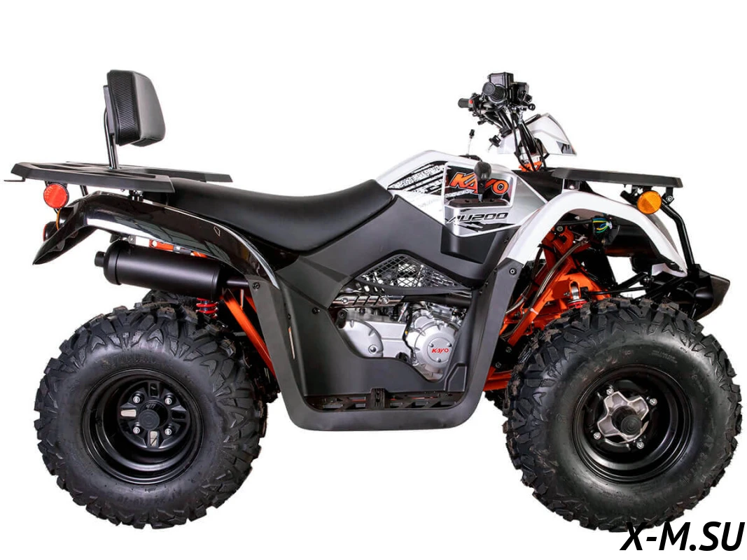 Квадрицикл KAYO AU200 спинка (белый пластик 2024 г.) (ПТС) Квадрицикл KAYO AU200 спинка (белый пластик 2024 г.) (ПТС)