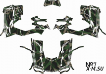 Наклейки №7 на Квадроцикл (комплект наклеек) AODES