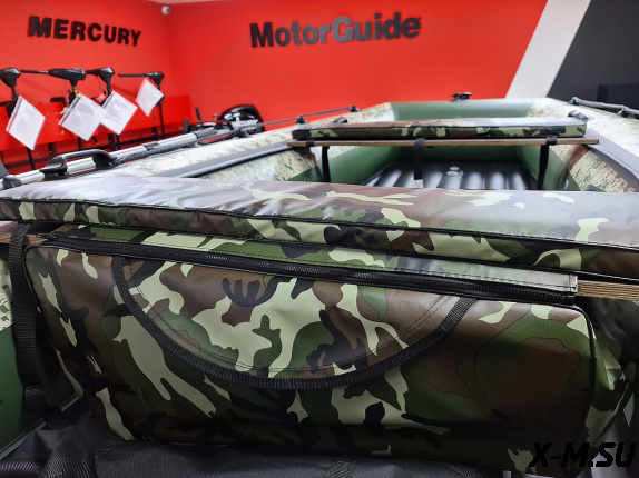 Комплект мягких накладок с сумкой для лодок 105*20 камуфляж