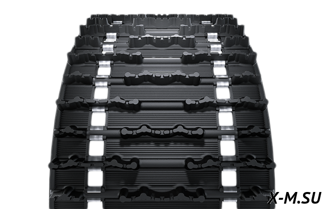 Гусеница увеличенного зацепа 23мм для снегохода Ермак 600L/800L  Полярник (80 шагов)