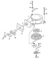 Ручной стартер 4-Х ТАКТНОГО ПЛМ MERCURY 3.5 Серийный номер от 0R131842 и выше