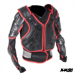 Куртка защитная (черепаха) Dark Knight Черно-Красная MICHIRU