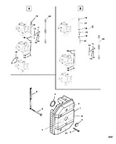 Пластина аттенюатора 2-Х ТАКТНОГО ПЛМ MERCURY 60 Серийный номер от 00G760300 до 0T979999