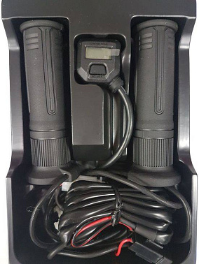 Рукоятки руля с эл.подогревом и подогревом рукоятки упр. др. заслонкой (с ж.к. экраном)