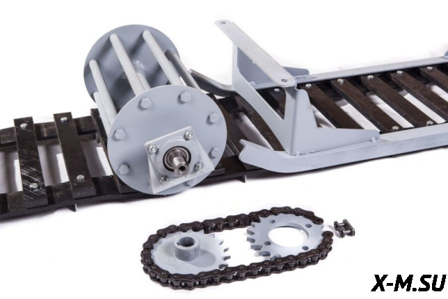 Съемный Модуль Повышающий Проходимость для всесезонных мотобуксировщиков. (Третья гусеница)