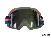 Очки мотокросс FOX XD3-73 коробка цв. оправы Белый цв. стекла Зеркальный 