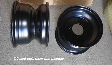 Диск  6 перед/задний, черный, штампованный SCOUT для ATV