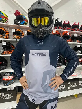 Джерси мотокросс HETOSHI DEMURE TYPE-2 цв, Серо-черный р.XXL